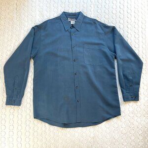 Columbia XCO Button Down Shirt Men's XXL Long Sleeve Dark Teal Outdoor Casual